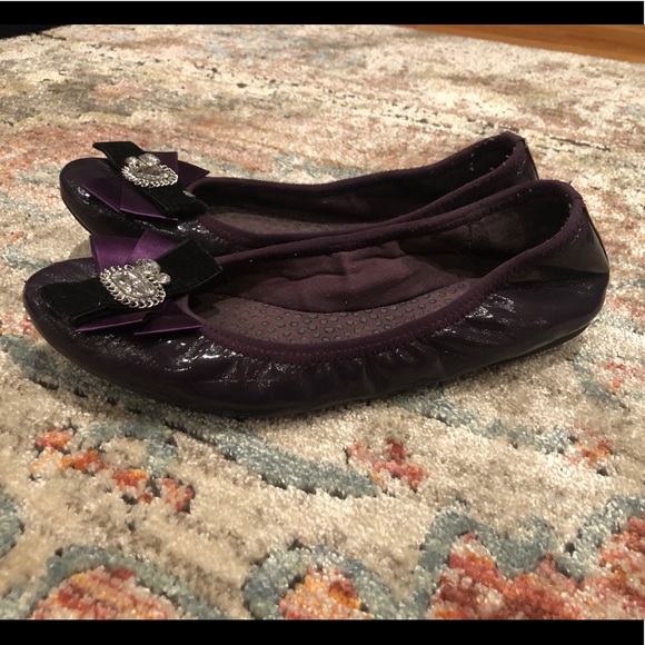 Lindsay Philips Patent Leather Ballet Flats 8 - Picture 2 of 4